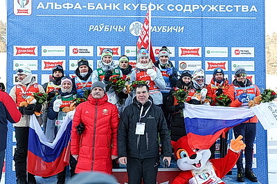 Команда Беларуси выиграла смешанную эстафету на домашнем этапе Кубка Содружества