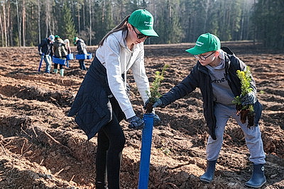 Члены Совета Республики приняли участие в акции \"Лес! Дабро! Парадак!\" в Столбцовском районе