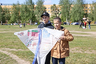 В Бресте прошел фестиваль воздушных змеев \"Майское небо Победы\"