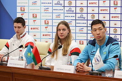 Пресс-конференция и тренировка накануне открытого чемпионата по плаванию прошла в Минске