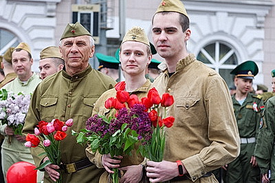 Парад военной техники, памятные акции: 9 Мая в Гомеле