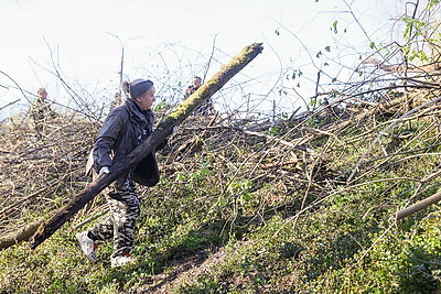 Республиканский субботник: брестчане трудились на территории Брестской крепости