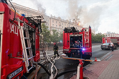 МЧС: пожар на ул.Ленина в Минске ликвидирован, никто не пострадал