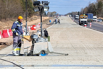 В Могилевской области проходит реконструкция трассы Р122 Могилев-Чаусы