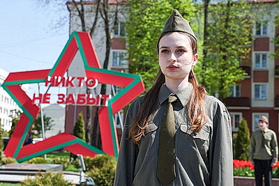 Города Беларуси украсили ко Дню Победы