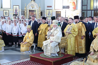 Патриарх Кирилл возглавил Божественную литургию в Свято-Воскресенском соборе Бреста