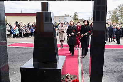 Памятный знак \"Эхо Чернобыля\" установили в агрогородке Стреличево Хойникского района