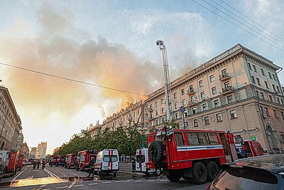 МЧС: пожар на ул.Ленина в Минске ликвидирован, никто не пострадал