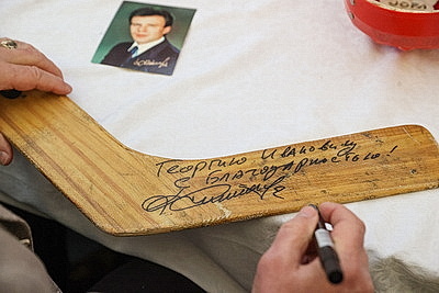 Легенды хоккея провели мастер-класс для юных игроков ХК \"Брест\"