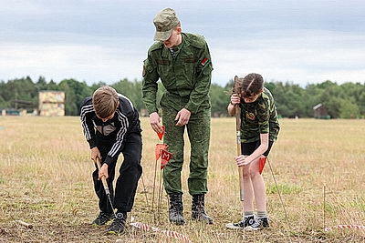 На полигоне Брестский проходит республиканский финал военно-патриотической игры \"Зарничка\"