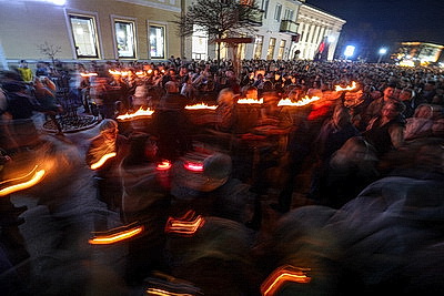 Крестный ход накануне католического Вербного воскресенья прошел в Гродно