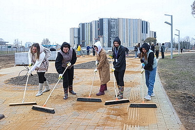 \"Минск - молодежная столица Беларуси 2026\": трудовая акция на строительстве Национального исторического музея