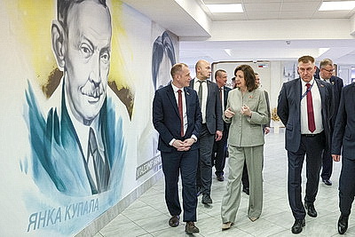 Кочанова посетила БелАЭС и ознакомилась с инфраструктурой Островца