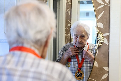 В Минске поздравили Петра Кормщикова с 100-летним юбилеем