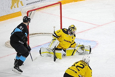 Минское \"Динамо\" на домашней арене обыграло \"Северсталь\" в КХЛ