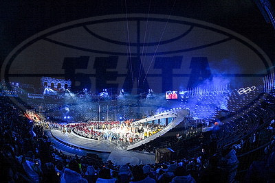 Античный амфитеатр Вероны принял церемонию закрытия зимних Олимпийских игр