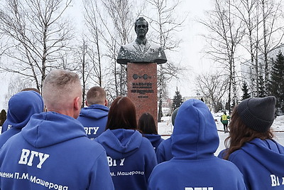 В Витебске стартовал лыжный патриотический поход по случаю 108-летия со дня рождения П.Машерова