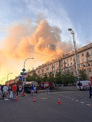 МЧС: пожар на ул.Ленина в Минске ликвидирован, никто не пострадал