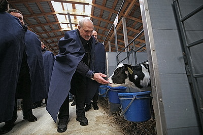 Лукашенко посетил МТК в Логойском районе