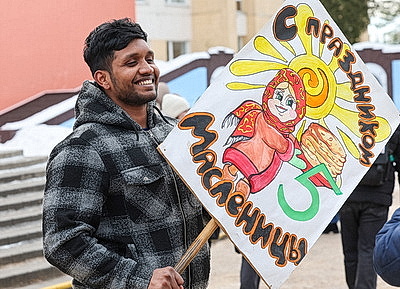 Интернациональная Масленица прошла в Витебском медуниверситете