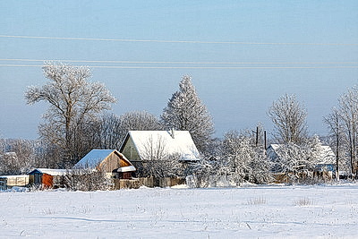 Зима в белорусской глубинке