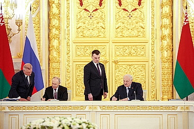 Лукашенко и Путин приняли участие в заседании Высшего госсовета Союзного государства