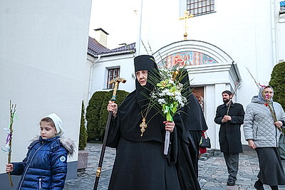 Православные верующие отметили Вербное воскресенье