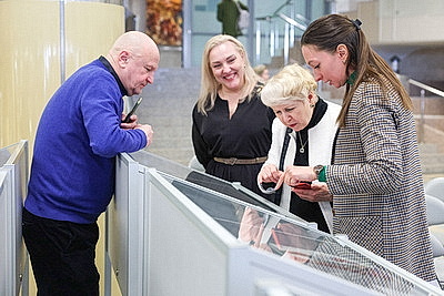 В Национальной библиотеке открылся выставочный проект \"Код мифов\"