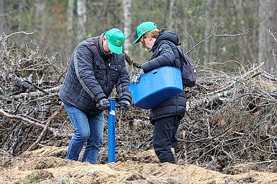 Республиканский субботник: коллектив Администрации Президента принял участие в благоустройстве мемориального комплекса и посадке леса