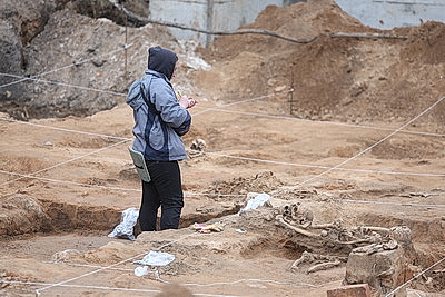 Ученые исследуют старинное кладбище в центре Гродно