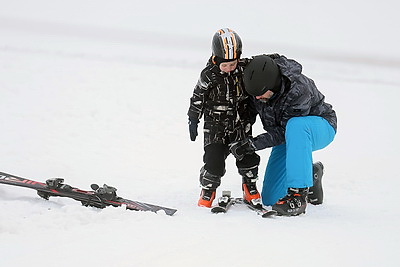 Горнолыжный спуск начал работать в парке \"Коробчицкий Олимп\" вблизи Гродно