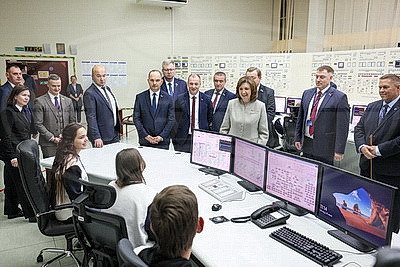 Кочанова посетила БелАЭС и ознакомилась с инфраструктурой Островца