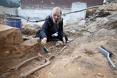 Захоронение конца XVI - начала XVII века обнаружено в центре Гродно