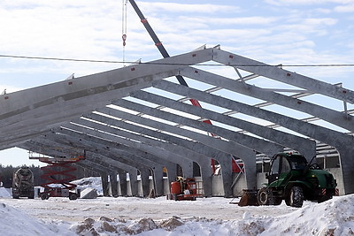 В Гомельской области возводят самый крупный в Беларуси свиноводческий комплекс