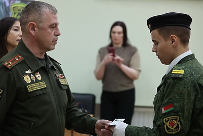 14 курсантов пополнили ряды военно-патриотического клуба \"Бригада\" в Могилеве