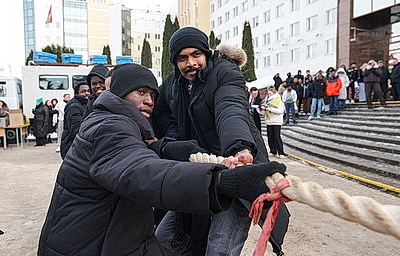 Интернациональная Масленица прошла в Витебском медуниверситете