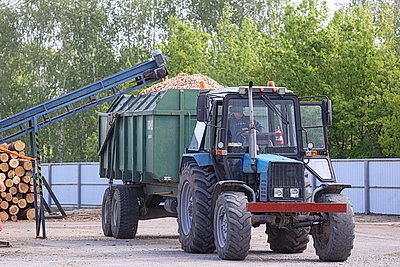 В Пинском лесхозе открыли новую линию лесопиления