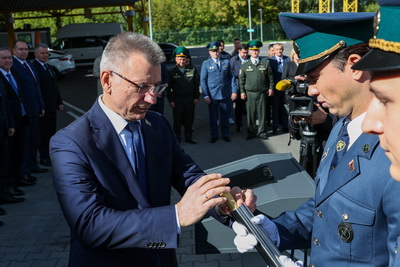 Руководители таможенных служб стран СНГ заложили в пункте пропуска \"Брест\" капсулу с посланием потомкам