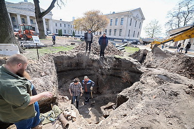 Фундамент церкви XII века обнаружили на территории Нового замка в Гродно