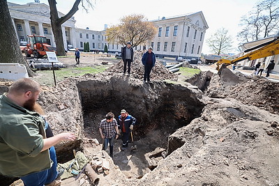 Фундамент церкви XII века обнаружили на территории Нового замка в Гродно