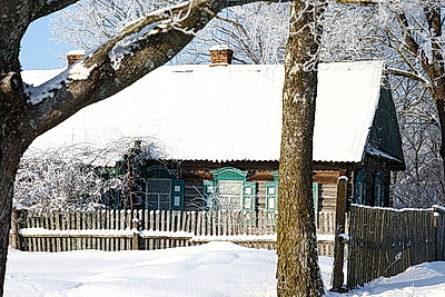 Зима в белорусской глубинке