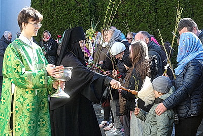Православные верующие отметили Вербное воскресенье