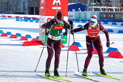 Команда Беларуси выиграла смешанную эстафету на домашнем этапе Кубка Содружества