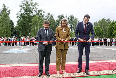 Многофункциональную спортплощадку открыли в Малорите