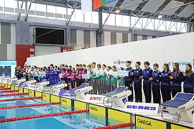 Открытое первенство Беларуси по плаванию среди юниоров проходит в Бресте