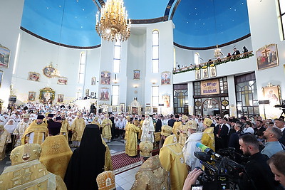 Патриарх Кирилл возглавил Божественную литургию в Свято-Воскресенском соборе Бреста