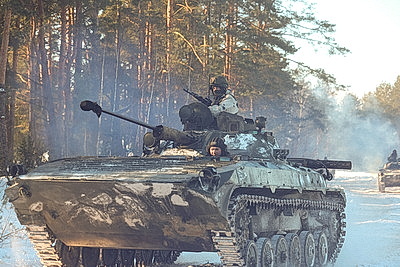 Внезапная проверка боеготовности проходит в 11-й отдельной механизированной бригаде в Слониме