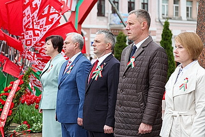 Парад военной техники, памятные акции: 9 Мая в Гомеле