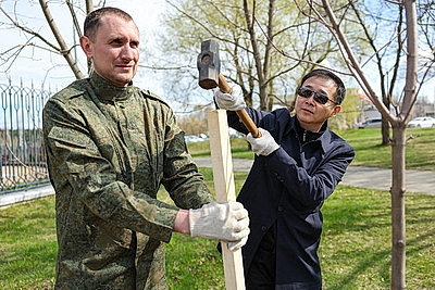 Аллея к 25-летию ШОС заложена в Минске