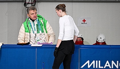 Фигурное катание: Сафонова провела тренировку перед соревнованиями на Олимпиаде